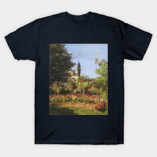 Flowering Garden by Claude Monet T-Shirt